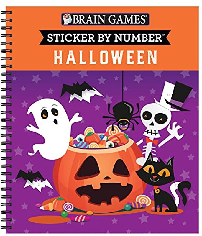 Brain Games - Sticker by Number: Halloween
