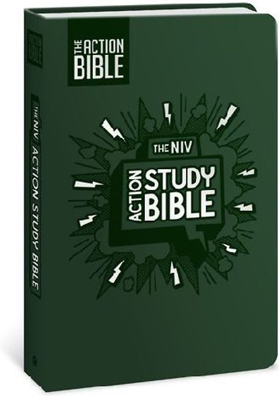 The NIV Action Study Bible, Leathersoft, Forest, Full Color