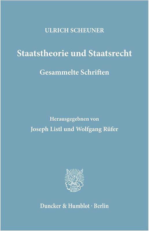 Staatstheorie und Staatsrecht.