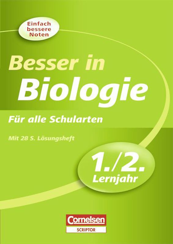 Besser in der Sekundarstufe I - Biologie / 1./2. Lernjahr - Übungsbuch mit separatem Lösungsheft (28 S.)