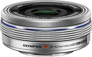 Olympus 14-42 mm F3.5-5.6 ED EZ 37 mm Objectif (adapté à Micro Four Thirds) argent