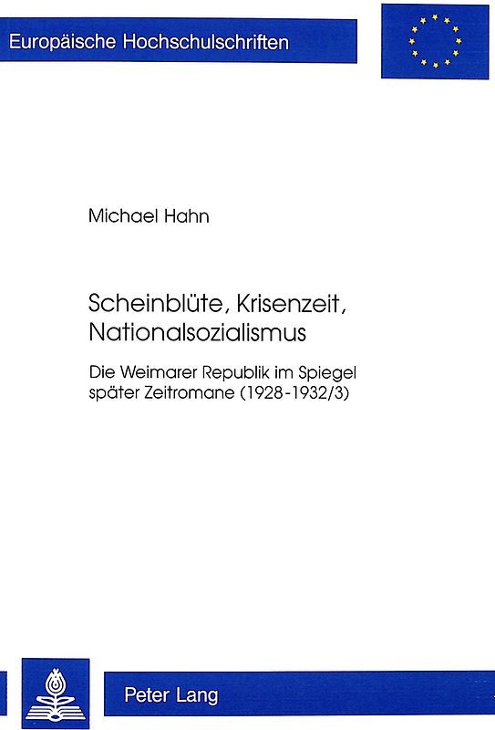Scheinblüte, Krisenzeit, Nationalsozialismus