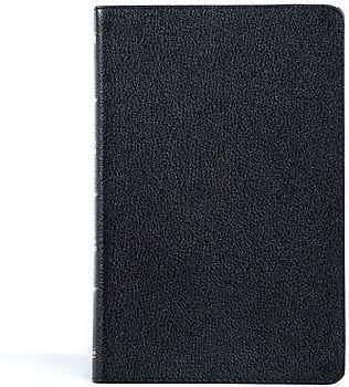 KJV Thinline Bible, Black Genuine Leather