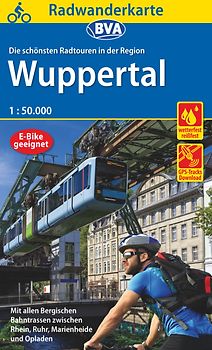 BVA Radwanderkarte Region Wuppertal die schönsten Radtouren 1:50.000