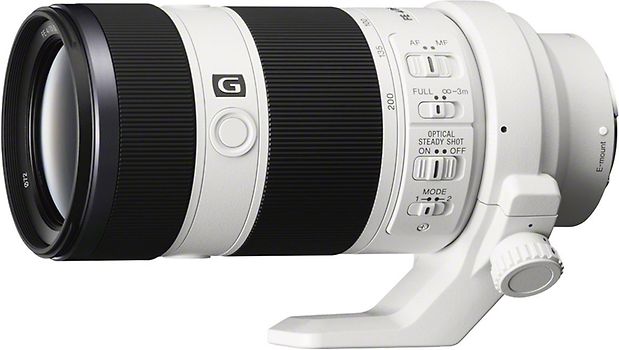 Sony FE 70-200 mm F4.0 G OSS 72 mm Objectif (adapté à Sony E-mount) blanc