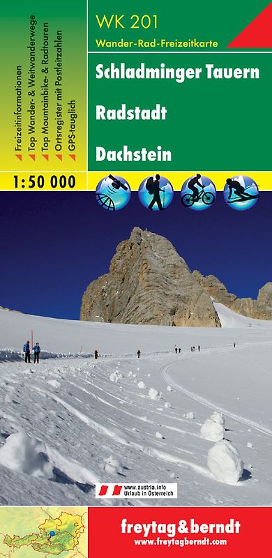 WK 201 Schladminger Tauern - Radstadt - Dachstein, Wanderkarte 1:50.000