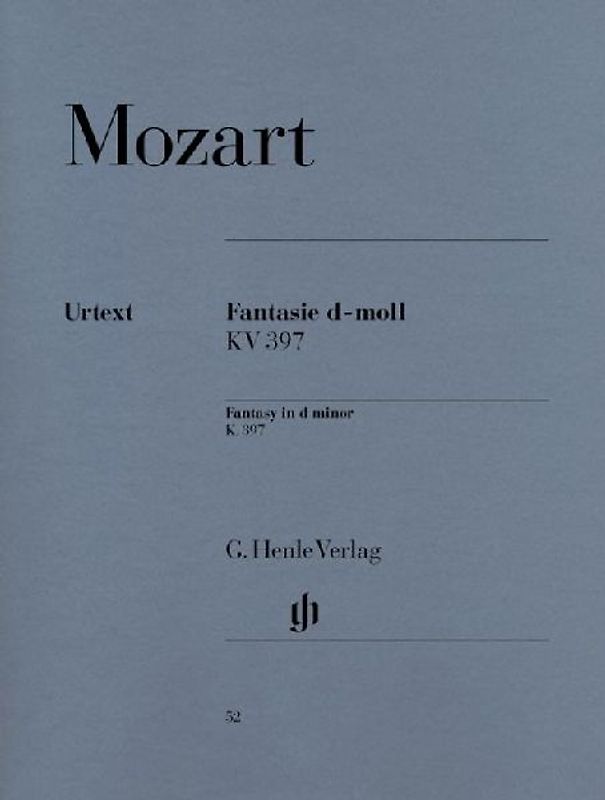 Fantasie d-Moll KV 397 (385g). Klavier - Mozart, Wolfgang Amadeus