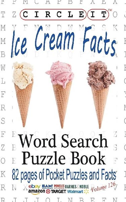 Circle It, Ice Cream Facts, Word Search, Puzzle Book