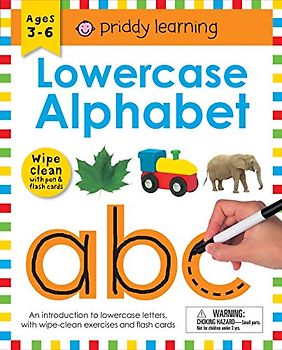 Wipe Clean Workbook: Lowercase Alphabet (Enclosed Spiral Binding): Ages 3-6; With Pen & Flash Cards (Piddy Learning)