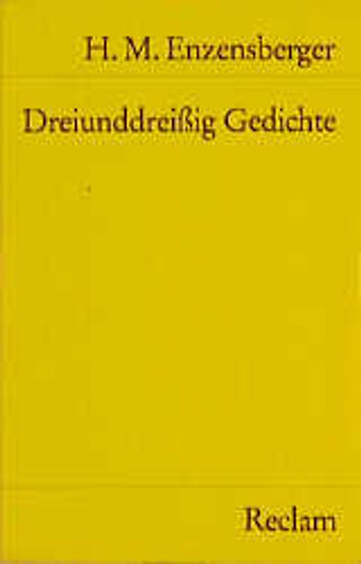 Dreiunddreissig Gedichte