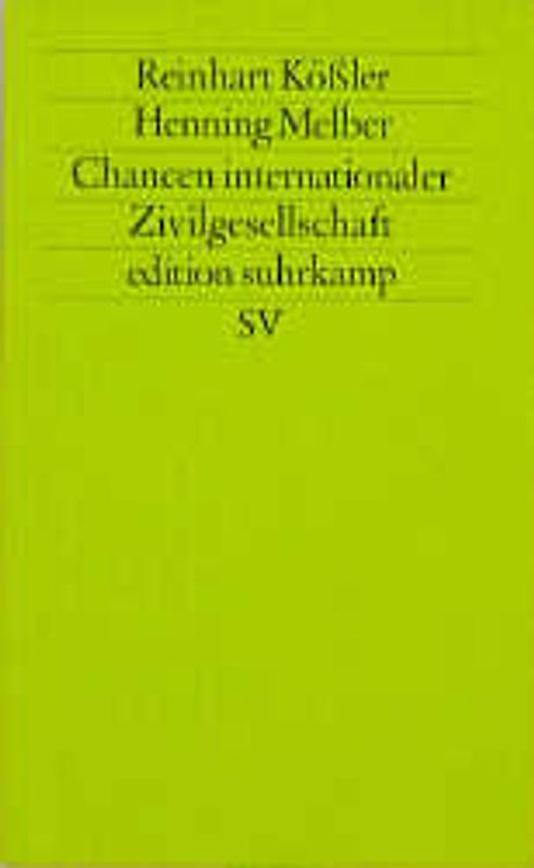 Chancen internationaler Zivilgesellschaft