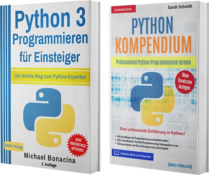 Python 3 Programmieren für Einsteiger + Python Kompendium (Hardcover)