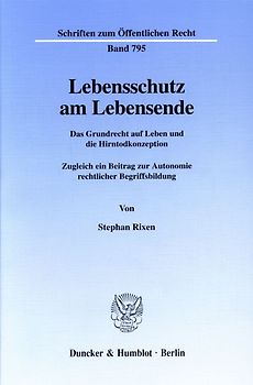 Lebensschutz am Lebensende.