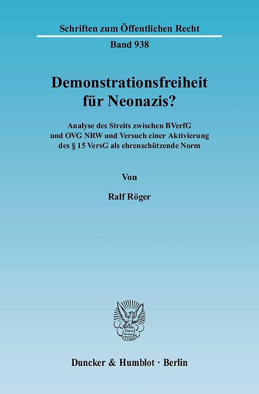 Demonstrationsfreiheit für Neonazis?