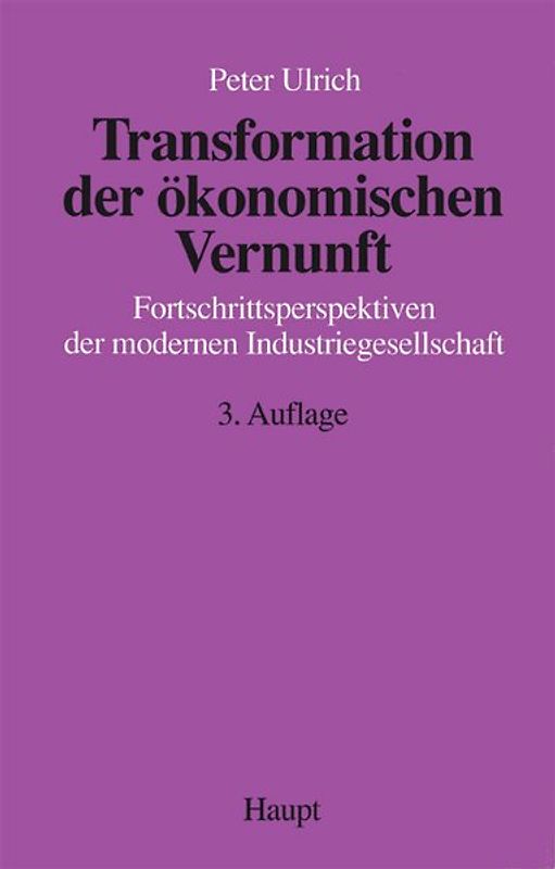 Transformation der ökonomischen Vernunft