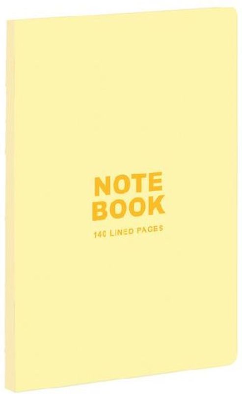 Teneues - A5 Notebook: Pastel Yellow, 140 Lined Pages, Raw Sewn Spine, Lays Flat