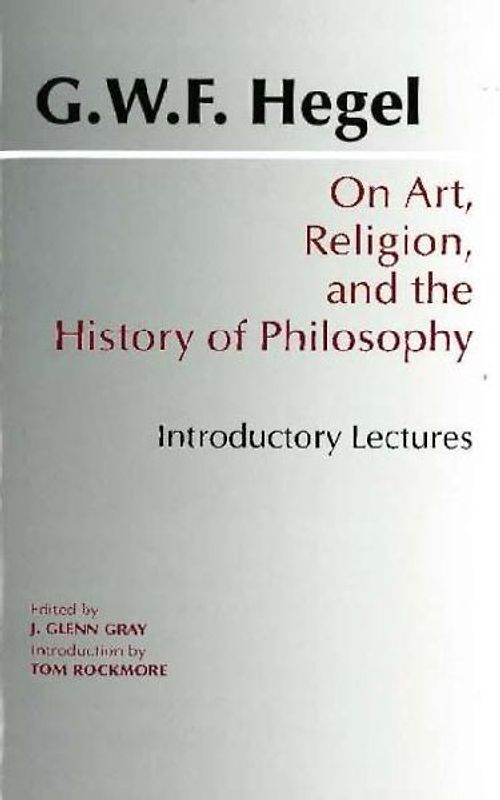 On Art, Religion, and the History of Philosophy
