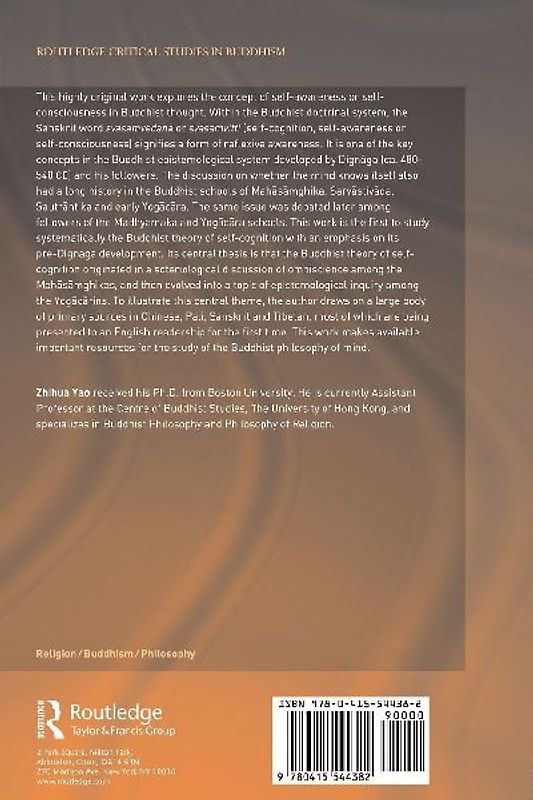 The Buddhist Theory of Self-Cognition