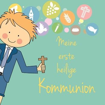 Gästebuch "Meine erste heilige Kommunion": Gästebuch zur Erstkommunion für bis zu 30 Gästen