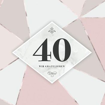 Wir Gratulieren: Gästebuch 40. Geburtstag · Zum Auflegen für die Gäste auf der Geburtstagsfeier · Zum Hineinschreiben von lieben Botschaften, ... · 80 Seiten mit elegantem Zierrahmen