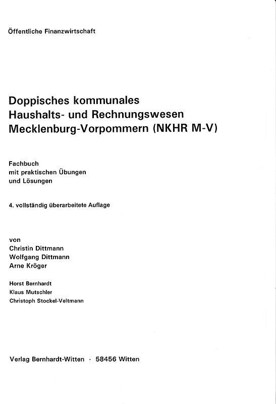 Doppisches kommunales Haushalts- und Rechnungswesen Mecklenburg-Vorpommern (NKHR M-V)