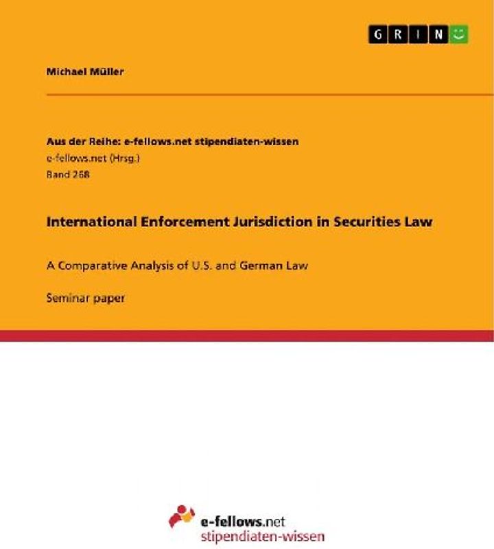 International Enforcement Jurisdiction in Securities Law