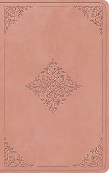 ESV Giant Print Value Personal Size Bible (Trutone, Blush Rose, Fleur-De-Lis Design)