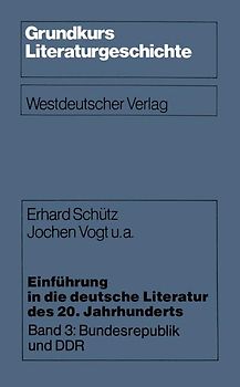 Einführung in die deutsche Literatur des 20. Jahrhunderts