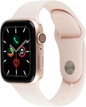 Apple Watch Series 4 44 mm Aluminiumgehäuse gold am Sportarmband sandrosa [Wi-Fi]
