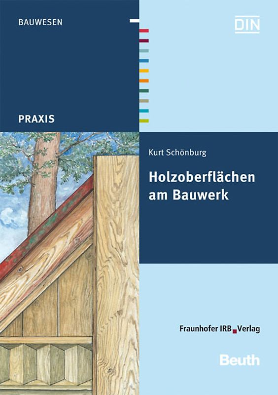 Holzoberflächen am Bauwerk.