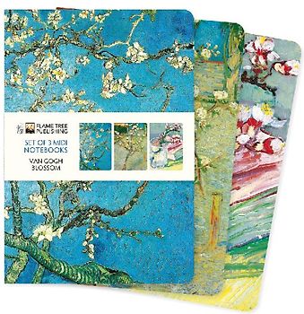 Vincent Van Gogh: Blossom Set of 3 MIDI Notebooks