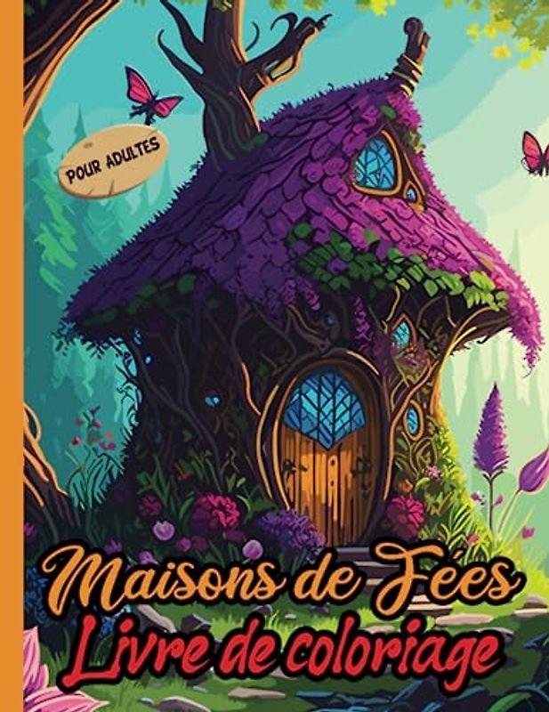 Maisons de Fées Livre de coloriage pour adultes: Maisons de fées fantastiques et détaillées à colorier | Pour adultes et adolescents | Maisons de fées et châteaux de fées de styles différents