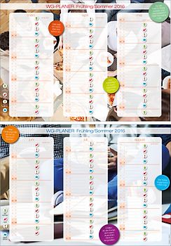 WG-Planer - A2-Poster Frühling/Sommer 2016