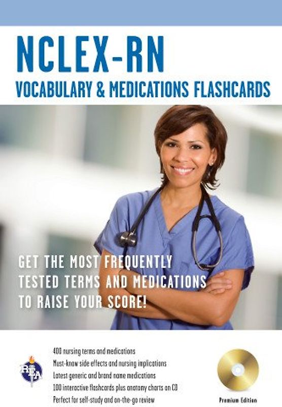 NCLEX-RN: Vocabulary & Medications Flashcards, Premium Edition