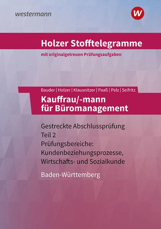 Holzer Stofftelegramme Baden-Württemberg – Kauffrau/-mann für Büromanagement