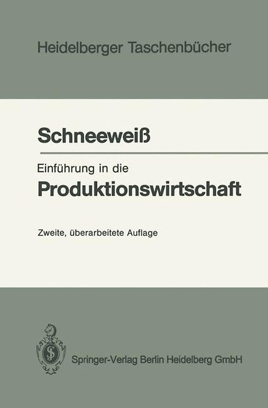 Einführung in die Produktionswirtschaft