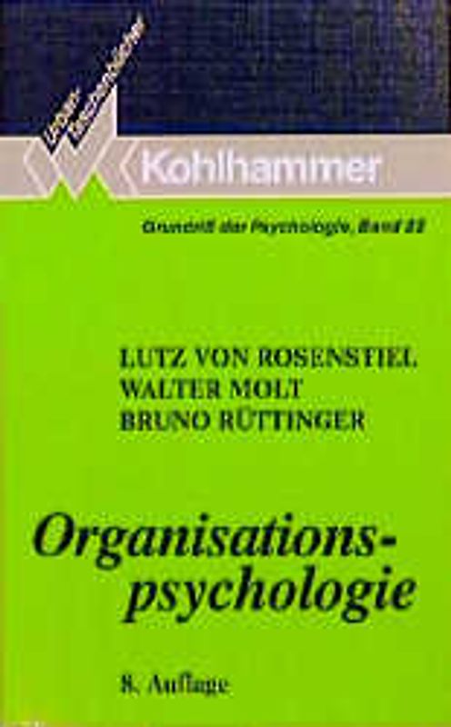 Grundriss der Psychologie / Organisationspsychologie