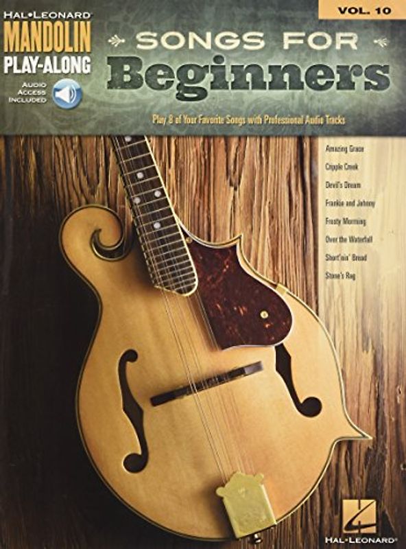 Mandolin Play-Along Volume 10: Songs For Beginners: Noten, Lehrmaterial für Mandoline (Hal Leonard Mandolin Play-along, 10, Band 10)