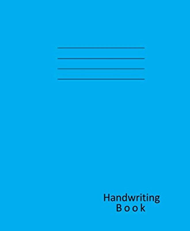 Handwriting Book: 4mm dotted Lines in 16mm Lines, Tinted Handwriting Visual Stress Relief Exercise Books for Dyslexic (Dyslexia) Children - Cream Paper, 64 pages 165x200m - Blue cover