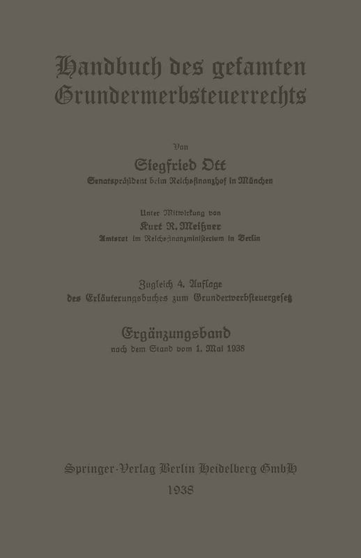Handbuch des gesamten Grunderwerbsteuerrechts