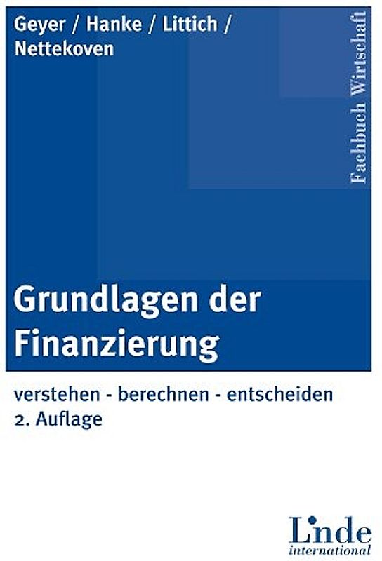 Grundlagen der Finanzierung