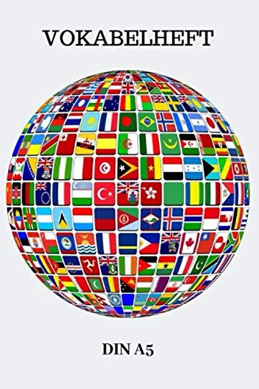 Vokabelheft DIN A5: 100 Seiten | zwei Spalten | Mehrsprachigkeit - Sprachen einfach Lernen I Fremdsprachen Englisch Italienisch Spanisch Russisch | ... | Schulheft Sprachen und Vokabelbuch