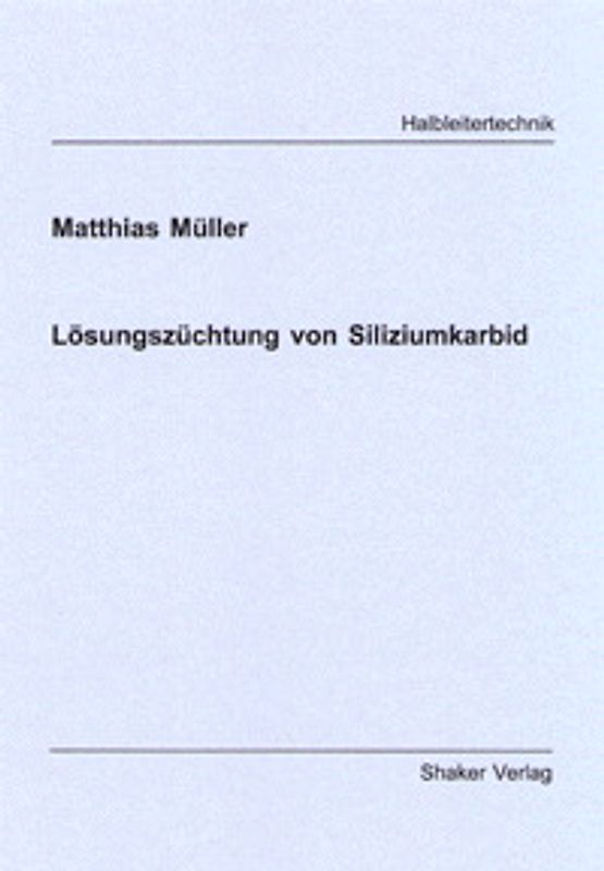 Lösungszüchtung von Siliziumkarbid