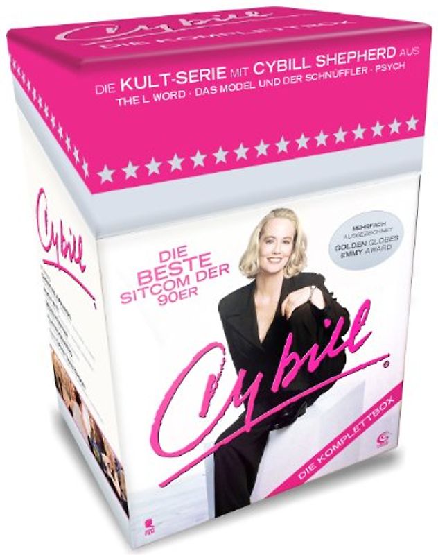 Cybill - Die Komplettbox [Cigarette Box mit Episodenguide, Autogrammkarte und Puzzle-Poster aus den Karton-Sleeves, 15 DVDs] DVD
