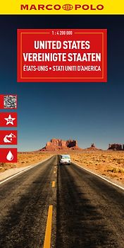 MARCO POLO Reisekarte Vereinigte Staaten 1:4,2 Mio.