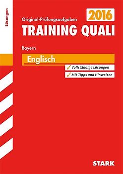 Training Quali Bayern - Englisch Lösungsheft