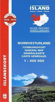 Island. Nordwest 1 : 300 000