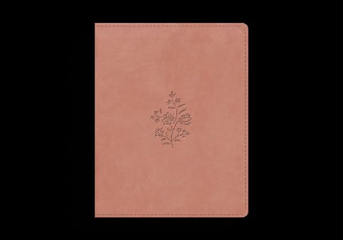 ESV Single Column Journaling Bible (Trutone, Blush Rose, Wildflower Design)