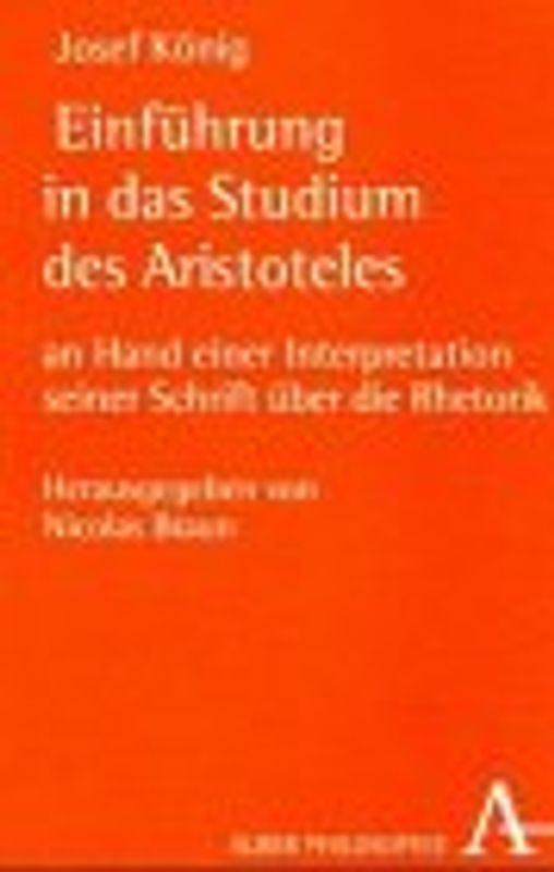 Einführung in das Studium des Aristoteles