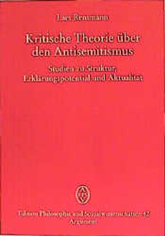 Kritische Theorie über den Antisemitismus